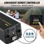 Falownik VEVOR o mocy 5000 W z czystą falą sinusoidalną, przetwornica samochodowa DC 12 V na AC 230 V z wyświetlaczem LCD, portem USB i pilotem, konwerter napięcia do samochodów, kamperów, ciężarówek, systemów solarnych, podróży i kempingów
