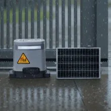 Napęd bramy przesuwnej VEVOR 280W, napęd bramy ogrodowej 800 kg, panele słoneczne, otwieracz bramy 20 m