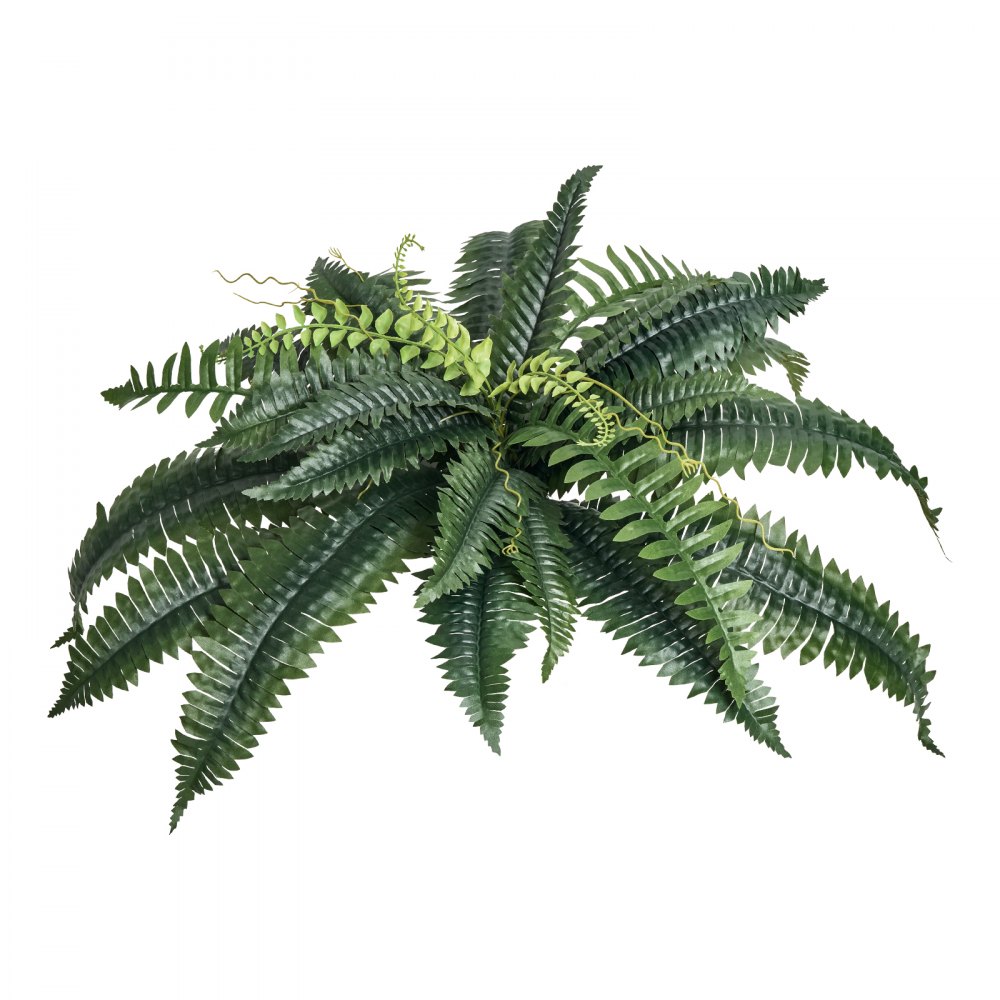 VEVOR Artificial Ferns, 2 pcs., Diameter 80-86 cm, Artificial Boston Fern, Wall Decoration with 30 Branches, Artificial Fern for Home & Office (Flower pot not included)