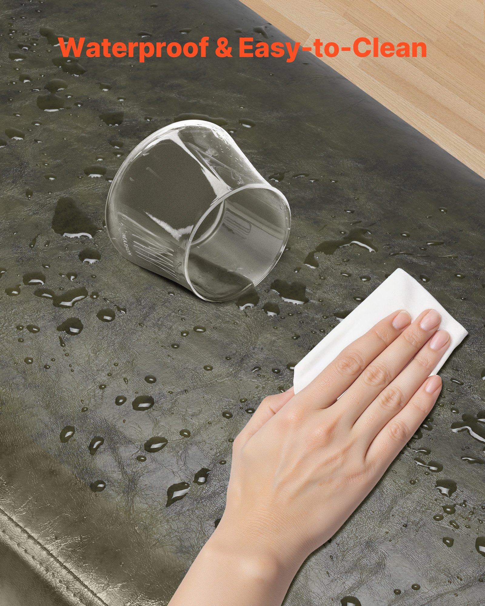 Ławka otomana VEVOR (400 x 1200 x 450 mm) wykonana ze skóry ekologicznej z metalowymi nogami i miejscem do przechowywania, tapicerowana ławka na buty o nośności 300 kg, nowoczesna ława łóżkowa, sypialniana, do salonu i jadalni, zielona