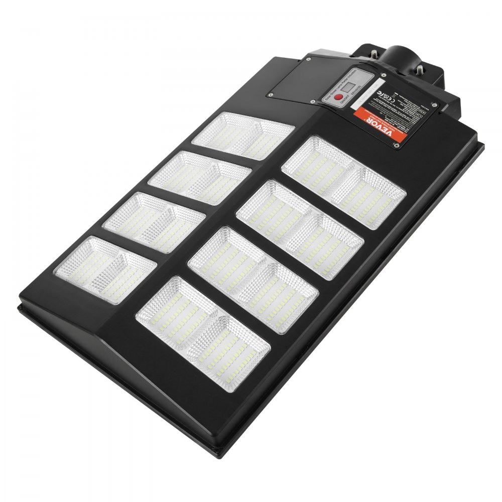 VEVOR 2 szt. 800 W LED słoneczna lampa uliczna 1400 lm lampa z czujnikiem ruchu na energię słoneczną na zewnątrz