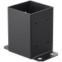 VEVOR 10-piece set of screw-on post anchors, 96 x 140 x 163 mm, carbon steel post shoe, post base, ground sleeve, support foot. Ideal for veranda railings, pergolas and columns.