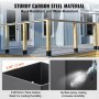 VEVOR Zestaw 2 tulei śrubowych 96 x 140 x 163 mm Podstawa słupka ze stali węglowej z powłoką natryskową Montaż na betonowych lub drewnianych podłogach Słupki słupkowe Idealne do pergoli, balustrad werandowych