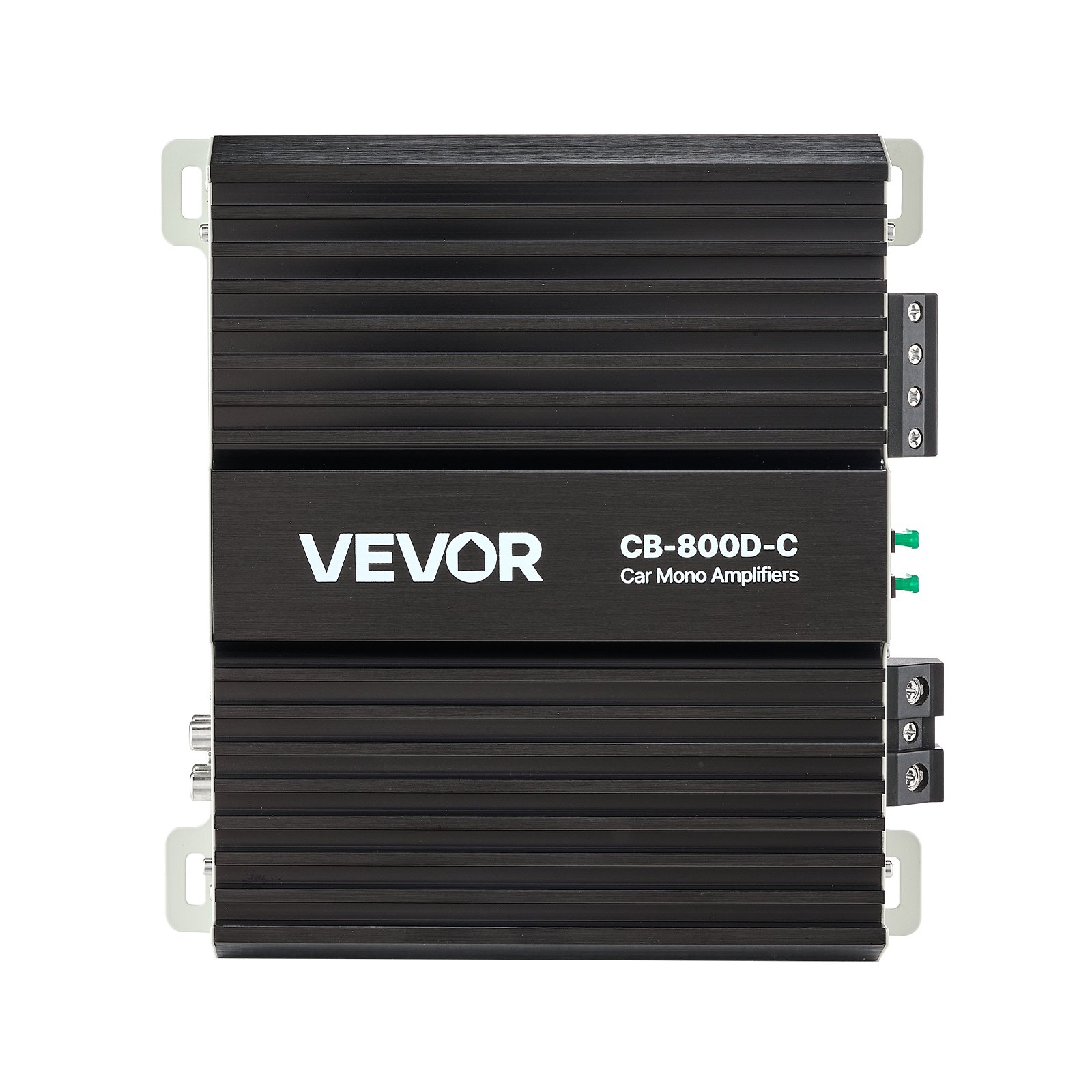 Wzmacniacz samochodowy VEVOR Monoblock o mocy 800 W RMS, maks. 1/2/4 Ohm, wzmacniacz audio (klasa D) ze zdalnym sterowaniem poziomem subwoofera, filtrem dolnoprzepustowym, wzmocnieniem basów, przesunięciem fazowym i regulacją głośności
