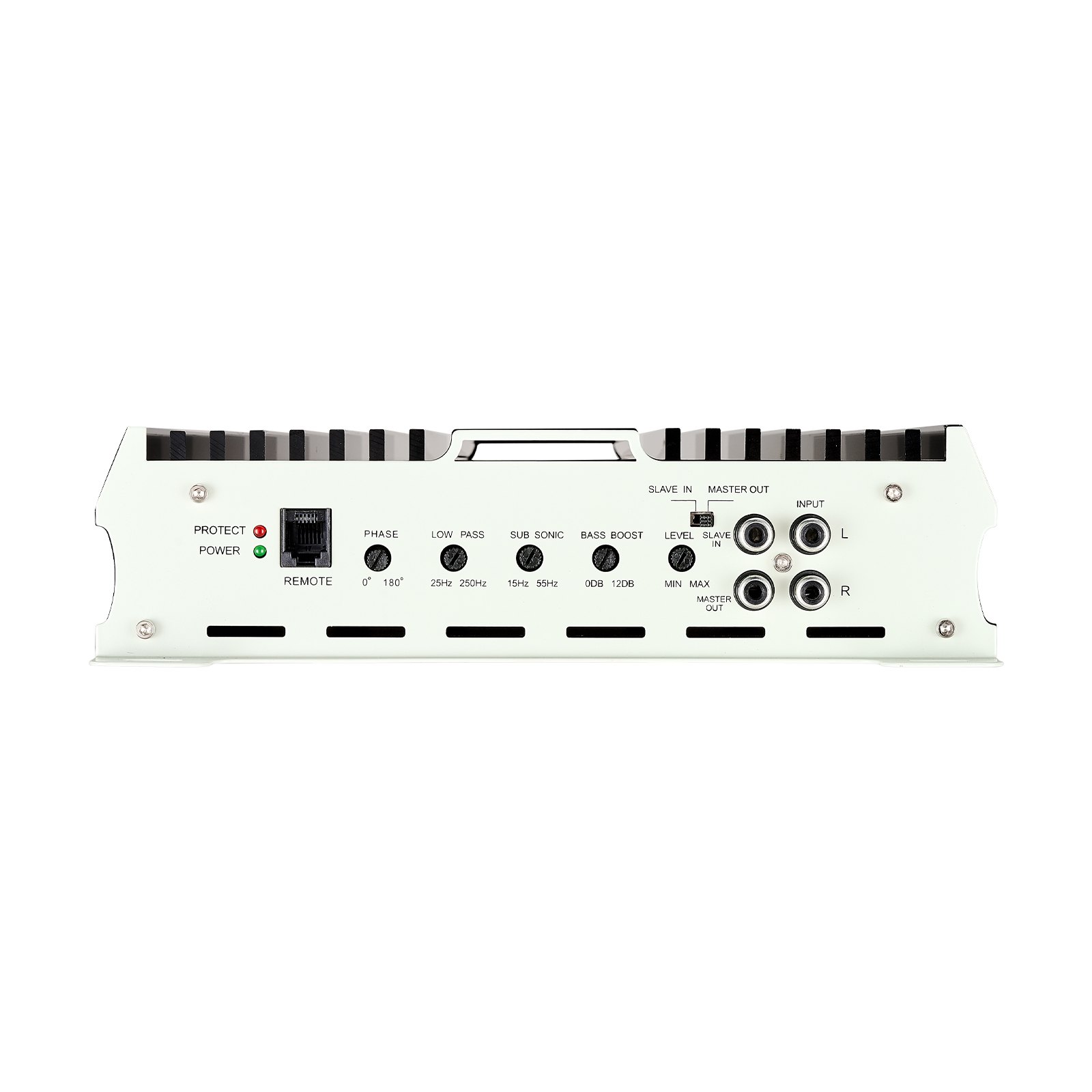 Wzmacniacz samochodowy VEVOR Monoblock o mocy 800 W RMS, maks. 1/2/4 Ohm, wzmacniacz audio (klasa D) ze zdalnym sterowaniem poziomem subwoofera, filtrem dolnoprzepustowym, wzmocnieniem basów, przesunięciem fazowym i regulacją głośności