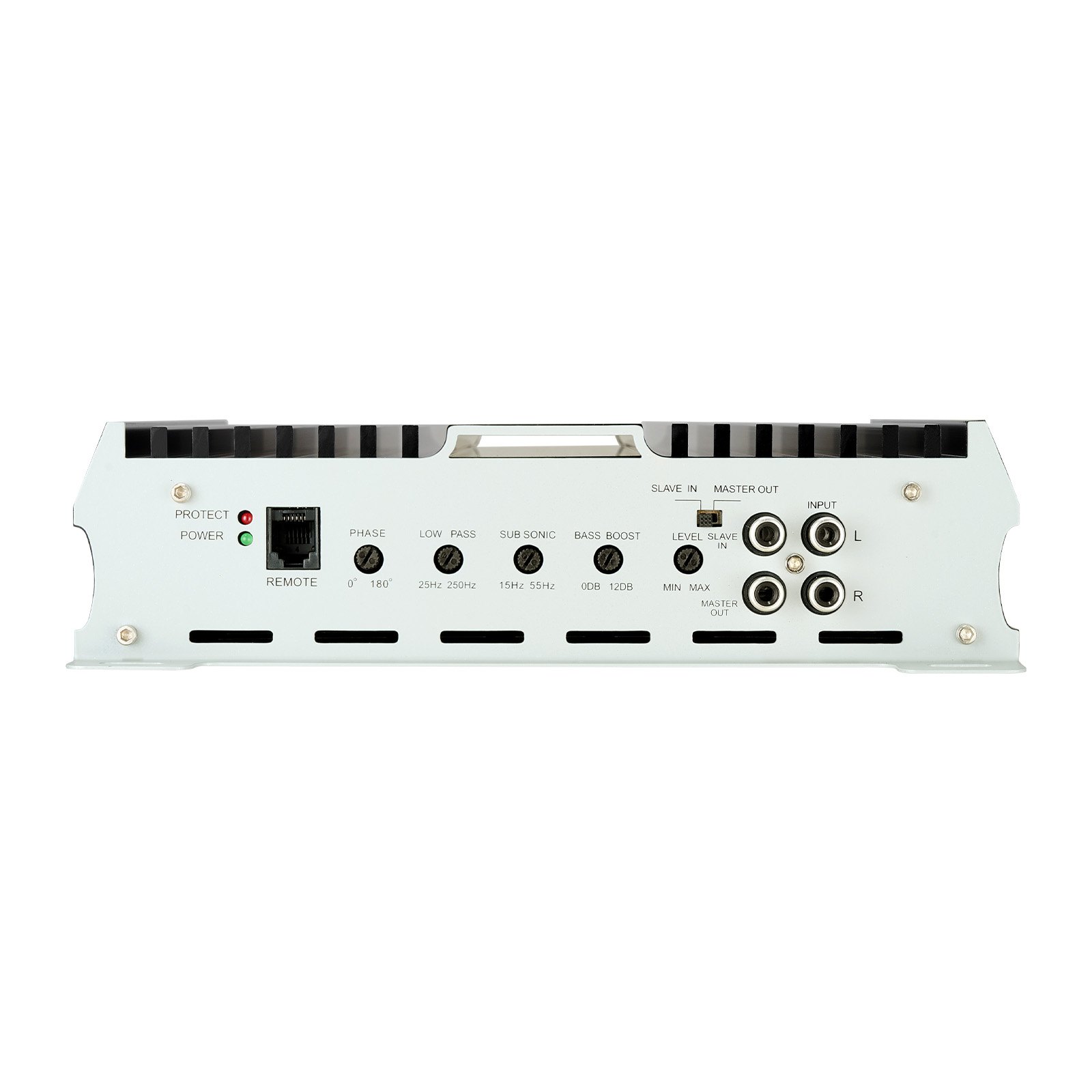 Wzmacniacz samochodowy VEVOR Monoblock 1200 W RMS MAX 1/2/4 Ohm, wzmacniacz audio (klasa D) ze zdalnym sterowaniem poziomem subwoofera, filtrem dolnoprzepustowym, wzmocnieniem basów, przesunięciem fazowym i regulacją głośności