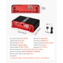 Wzmacniacz samochodowy VEVOR Monoblock 1500 W RMS MAX 1/2/4 Ohm, wzmacniacz audio (klasa D / 1-kanałowy) ze zdalnym sterowaniem głośnością subwoofera, filtrem dolnoprzepustowym, wzmocnieniem basów i regulacją głośności