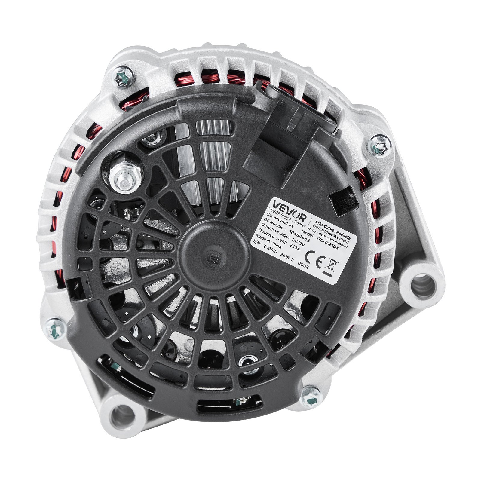 Alternator samochodowy VEVOR 10464443 do modeli Chevrolet Silverado 1500 HD V8 6.0L 2001-2005, Saab 9-7x 2005-2006, Isuzu Ascender 2003-2006, GMC Yukon 2000-2002, alternator zamienny do samochodów 10464453