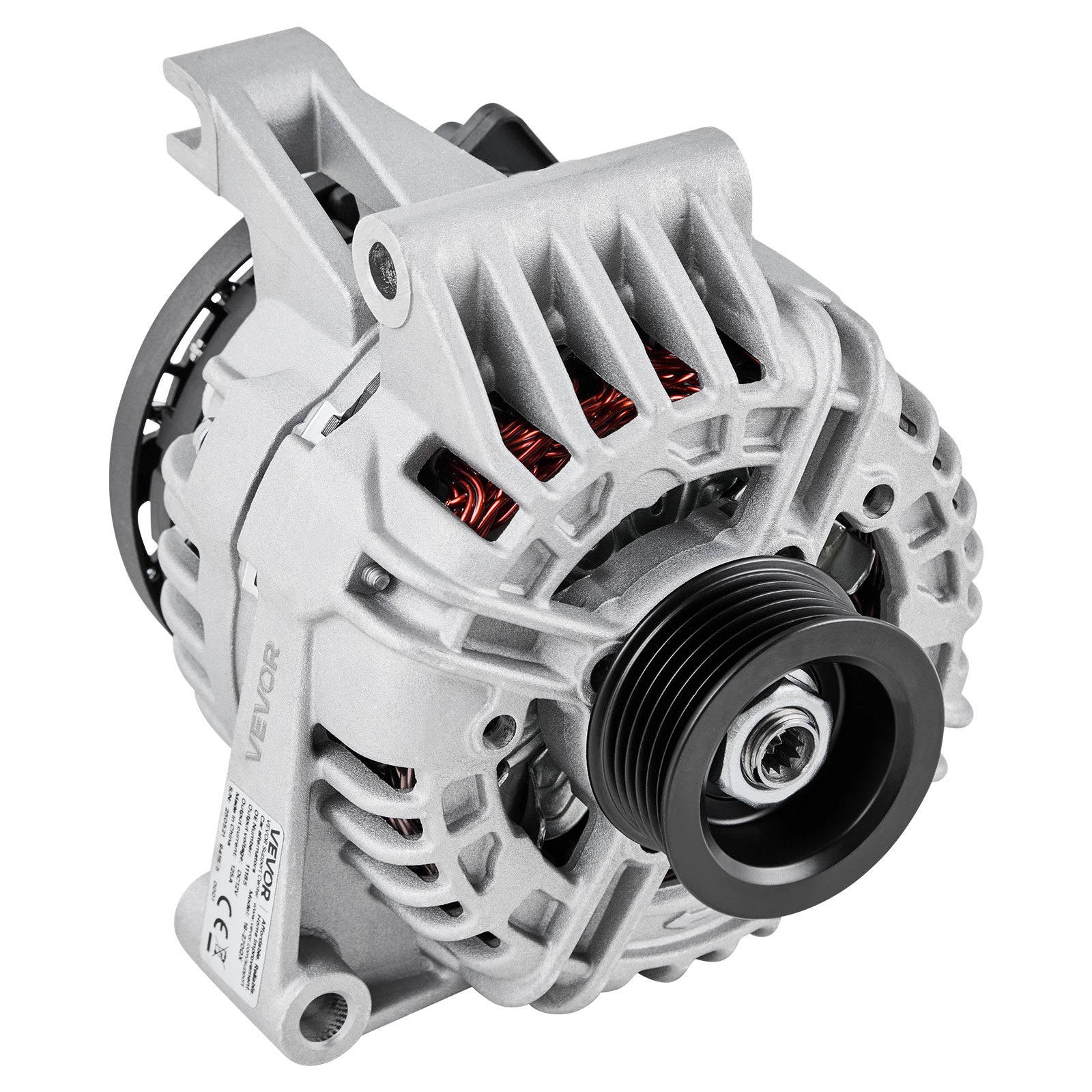 Alternator samochodowy VEVOR 11185 do modeli Chevrolet Impala LS, LT 3.5L 2006-2011, Impala LTZ 3.9L 2009-2010, Monte Carlo V6 2006-2007, alternator zamienny do samochodów 0124425102, 0124425032, 10335497