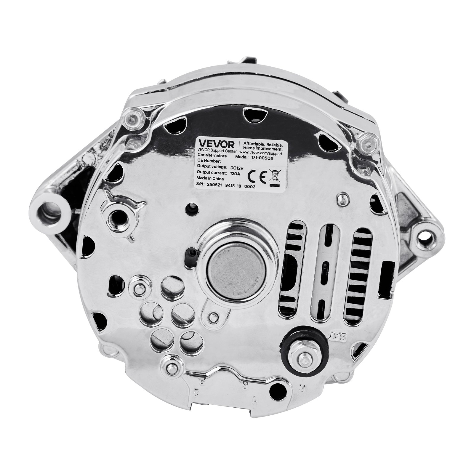 Alternator samochodowy VEVOR 7127-SE105C, do samowzbudnego silnika Street Rod 1-Wire GM 305 350 BBC SBC, Apollo 4.1L z lat 1973–1974, Century 2.5L z 1982 r., alternator zamienny do samochodów 1-2400-11DR-2, 7127-SECN-100A