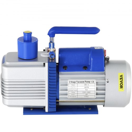 VEVOR 10 CFM Pompa próżniowa 1 HP Chłodnicza pompa próżniowa 220 V 550 ml 5 Pa