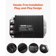 VEVOR Golf Cart Controller 48V 250A Kontroler prędkości Club Car 1510A-5251
