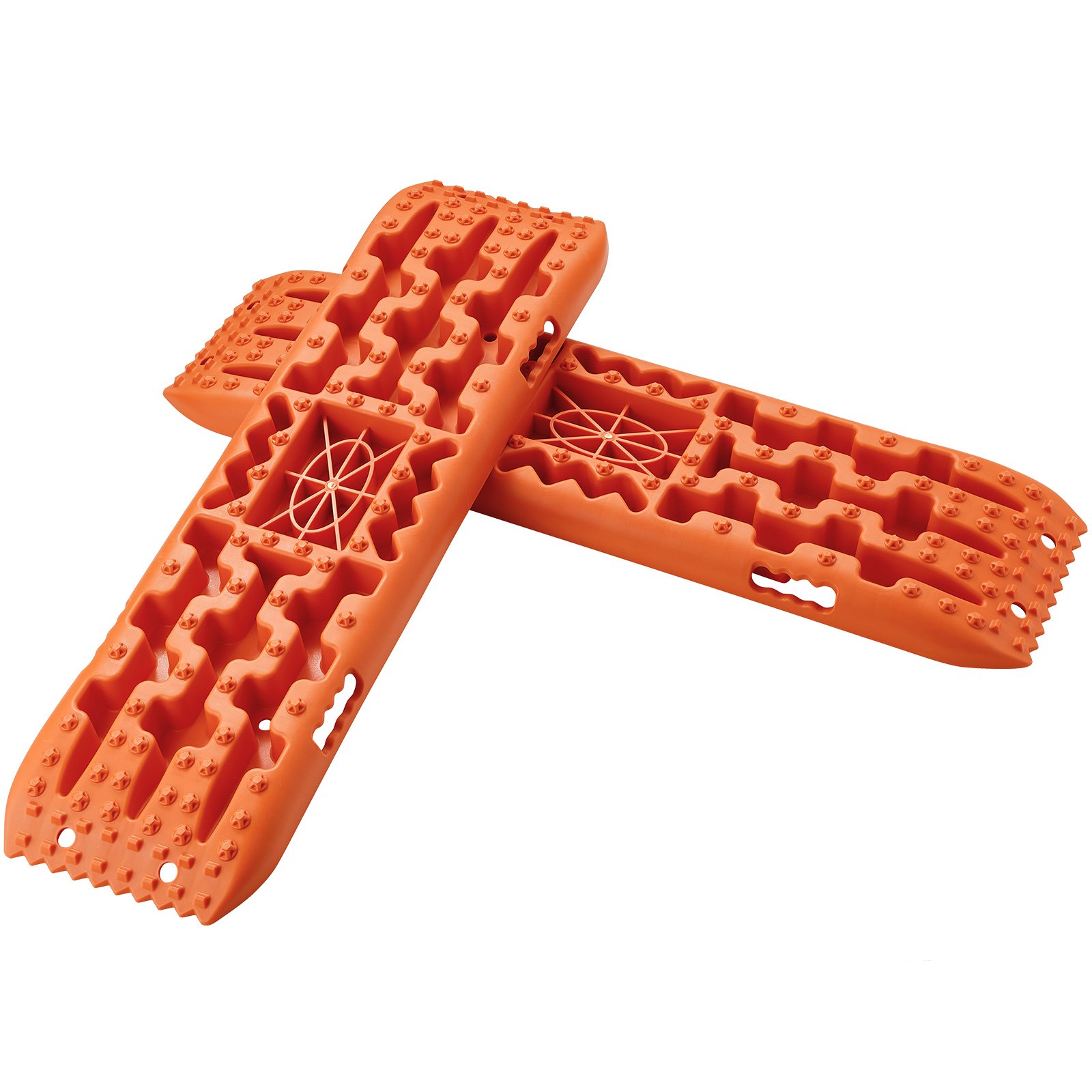 VEVOR 10 TON Deski trakcyjne z materiału PP, deski ratunkowe do quadów/samochodów/pickupów/SUV-ów/kamperów, para mat trakcyjnych na opony na śniegu, piasku, błocie i luźnych nawierzchniach, torba do przechowywania, długa, pomarańczowa