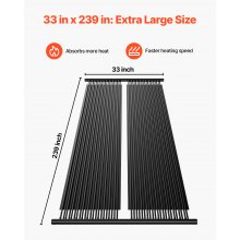 Solarny podgrzewacz basenowy, 2,75 x 20 stóp, system ogrzewania basenu naziemnego (2 panele)