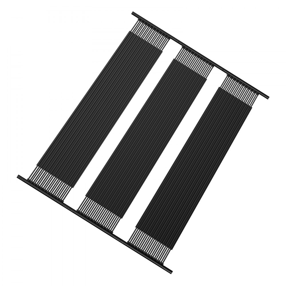 VEVOR Solar Collector Pool Heater, 1235x3100mm HDPE Solar Pool Panel (Set of 4), with complete accessories, solar pool panel, increases water temperature, for above-ground and in-ground pools