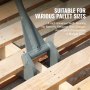 VEVOR Pallet Breaker 137,2 cm Paleciak o udźwigu 907 kg Łomy Q235 Stal węglowa Rozbiórka i łom w zestawie rękawice Pallet Buster Uniwersalny budowlany