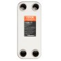VEVOR heat exchanger, 127 x 305 mm, 100 plates, brazed plate heat exchanger, copper/316L stainless steel, water-to-water heat exchanger for underfloor heating, hot water preparation, snow melting, beer cooling