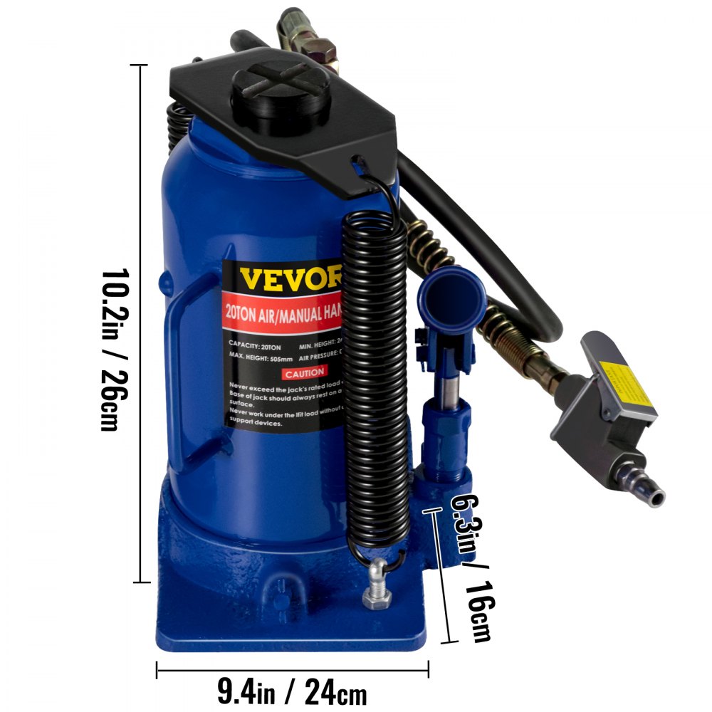 podnośnik hydrauliczny 20 ton podnośnik hydrauliczny 44092lb do samochodu niebieskiego