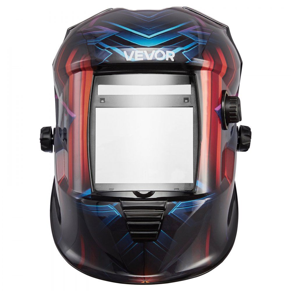 Automatyczna maska ​​spawalnicza VEVOR, True Color, 100 x 80 mm, zasilana energią słoneczną, z 4 czujnikami łuku, DIN 4/5-9/9-13 do spawania, cięcia i szlifowania metodą TIG, MIG i łukiem elektrycznym – seria METIS