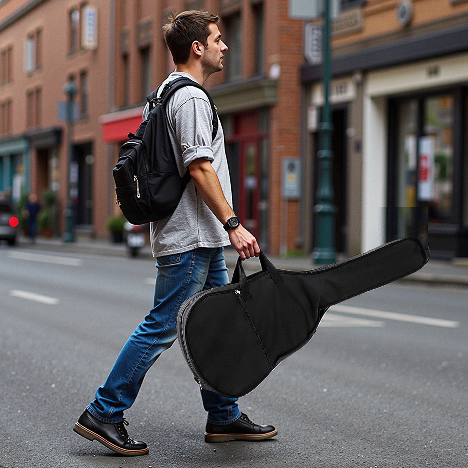 Gitara akustyczna elektryczna VEVOR Cutaway dla początkujących 1041,4 mm (41 inch) Sunburst dla dorosłych
