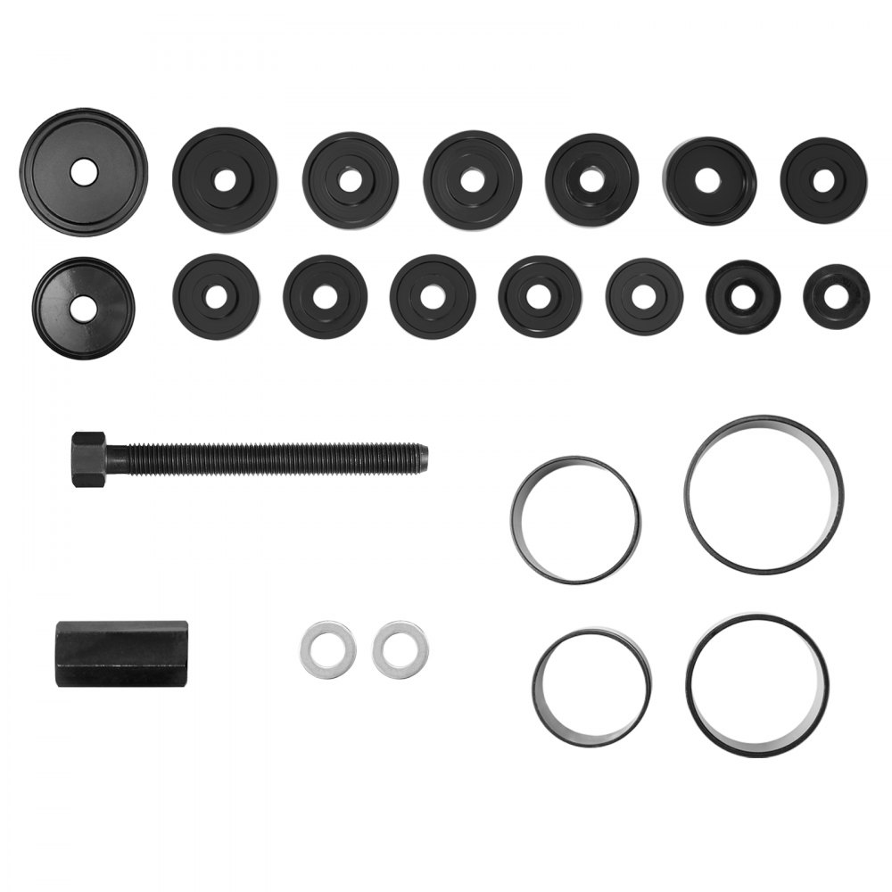 VEVOR Wheel Bearing Press Kit, 23 PCS FWD Bearing Puller Tools, for Front Wheel Drive Bearing Removal and Installation, Wheel Bearing Tool with Sliding Screw, Bushings, Sleeve Plates, Storage Case