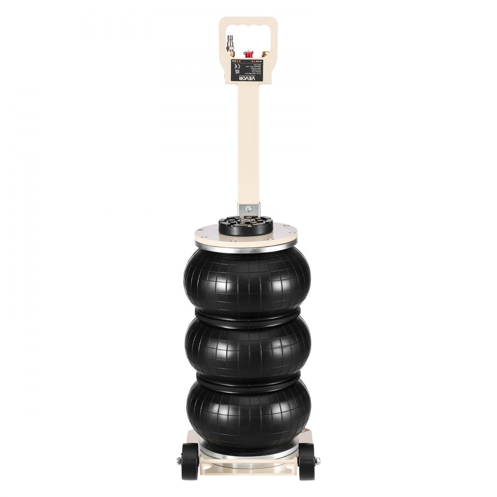 Podnośnik pneumatyczny VEVOR o udźwigu 3 ton z 6 stalowymi rurami i regulowanym uchwytem, ​​wysokość podnoszenia 140–450 mm, szybkie podnoszenie, podnośnik pneumatyczny do samochodów osobowych, SUV-ów i pickupów