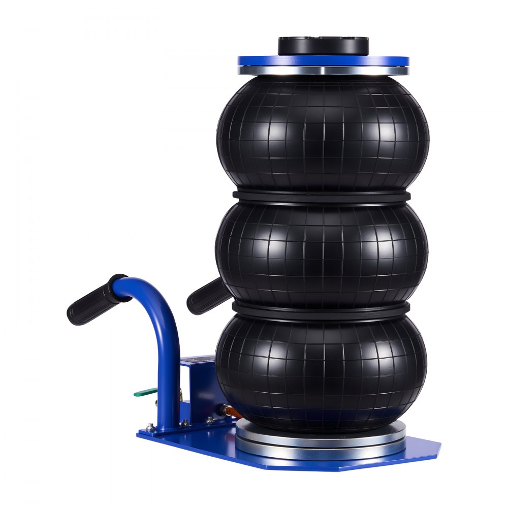 VEVOR 3-tonowy pneumatyczny podnośnik samochodowy z 6 stalowymi rurami, krótkim uchwytem i potrójnymi poduszkami powietrznymi, maks. wysokość podnoszenia 45 cm, szybkie podnoszenie, podnośnik pneumatyczny do samochodów osobowych, SUV-ów, pickupów i warsztatów