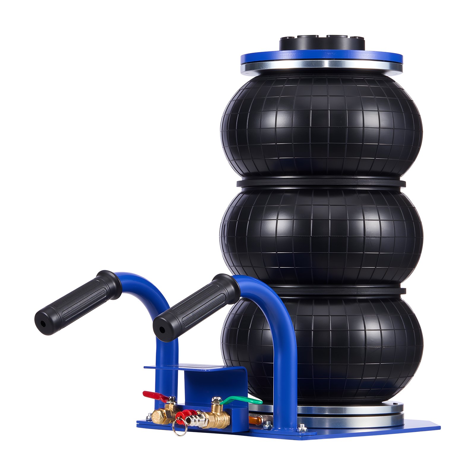 VEVOR 3-tonowy pneumatyczny podnośnik samochodowy z 6 stalowymi rurami, krótkim uchwytem i potrójnymi poduszkami powietrznymi, maks. wysokość podnoszenia 45 cm, szybkie podnoszenie, podnośnik pneumatyczny do samochodów osobowych, SUV-ów, pickupów i warsztatów