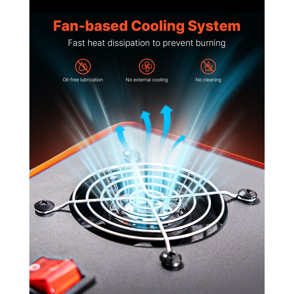 Kompresor powietrza VEVOR PCP, kompresor do wiatrówek PCP o ciśnieniu 4500 PSI z wbudowanym konwerterem i systemem chłodzenia wentylatorem, pompa sprężarki DC12V/AC230V z ręcznym zatrzymaniem do wiatrówek, butli do paintballa i nurkowania