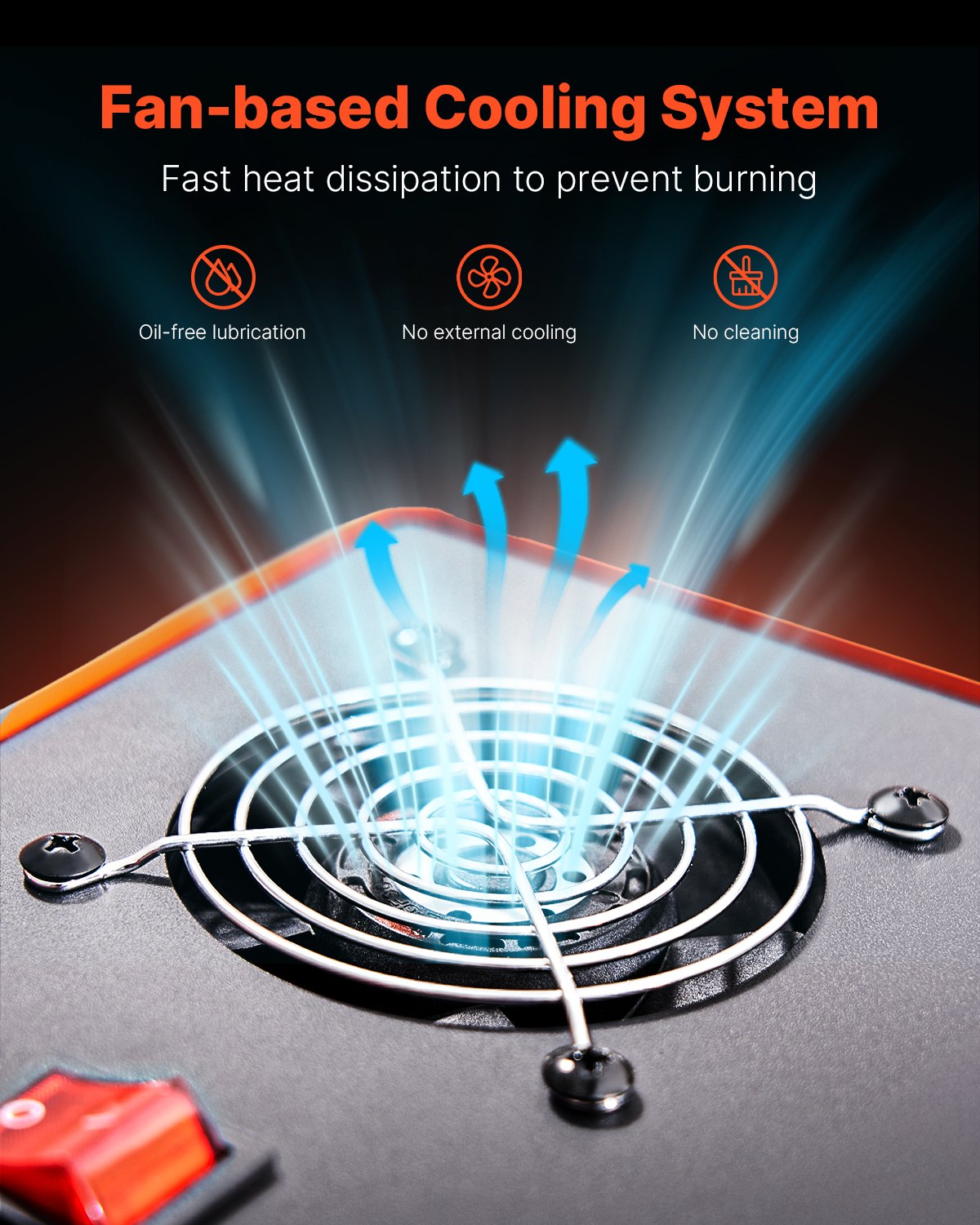 Kompresor powietrza VEVOR PCP, kompresor do wiatrówek PCP o ciśnieniu 4500 PSI z wbudowanym konwerterem i systemem chłodzenia wentylatorem, pompa sprężarki DC12V/AC230V z ręcznym zatrzymaniem do wiatrówek, butli do paintballa i nurkowania