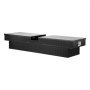 VEVOR Crossover Truck Tool Box for the Loading Area (1771 x 507 x 331 mm) Lockable & Waterproof Aluminum Tool Boxes with Side Handles for Motorhome Trailers, Black