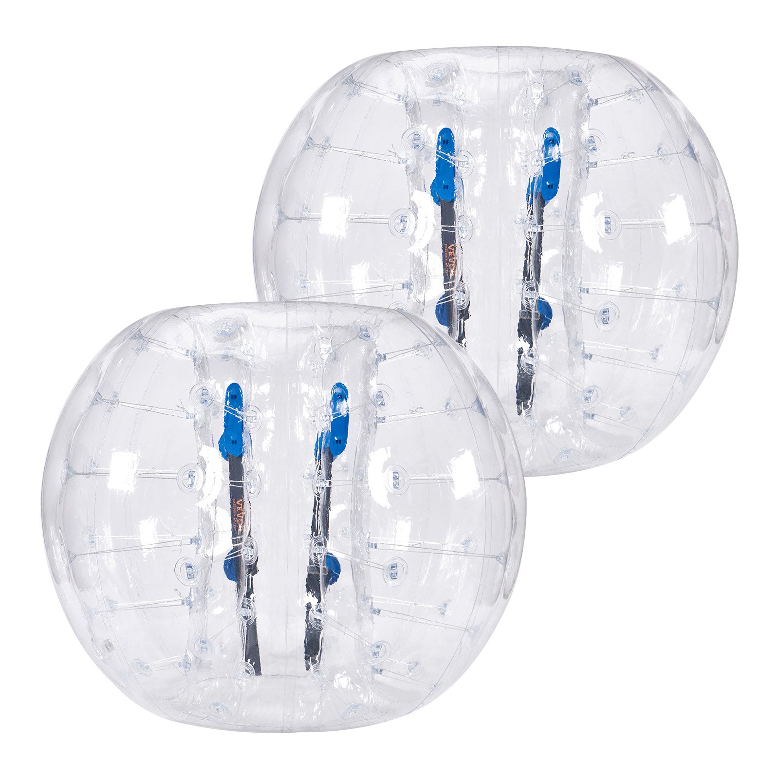 VEVOR Nadmuchiwane piłki Bumper Balls, zestaw 2 sztuk, 1,2 m kule Zorb Body dla nastolatków i dorosłych, 0,8 mm grubości PCV, kule bąbelkowe dla chomików, do gier zespołowych na świeżym powietrzu, gra Bumper Bopper