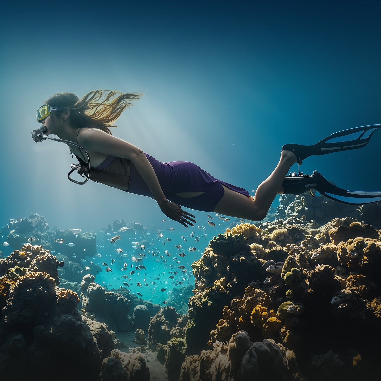 VEVOR Butla tlenowa do nurkowania, umożliwia 5-10 minut oddychania pod wodą, głębokość nurkowania 30 m, napełniany zbiornik powietrza do snorkelingu z pompką do eksploracji podwodnej