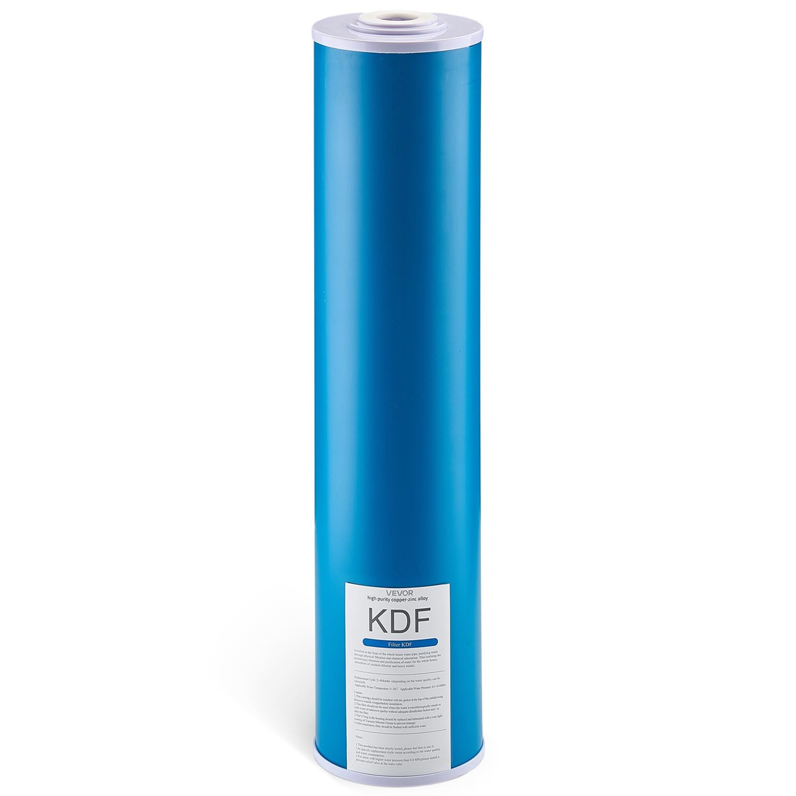 Wkład wymienny do filtra wody VEVOR do całego domu, 115 x 507 mm, filtr KDF z węglem aktywnym z łupin orzecha kokosowego do systemu filtracji wody, redukuje chlor oraz nieprzyjemny smak i zapach