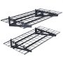 Zestaw 2 regałów garażowych VEVOR 1220 x 620 x 200 mm Przechowywanie narzędzi 113,4 na warstwę Uchwyt na narzędzia Ścienny 122 x 61 cm Półki do przechowywania Półka metalowa Organizer na narzędzia Półki ścienne