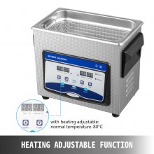 VEVOR Myjka Ultradźwiękowa Ultrasonic Cleaner Ultradźwiękowe Urządzenie Czyszczące 3.2L Digital Do Biżuterii Itp