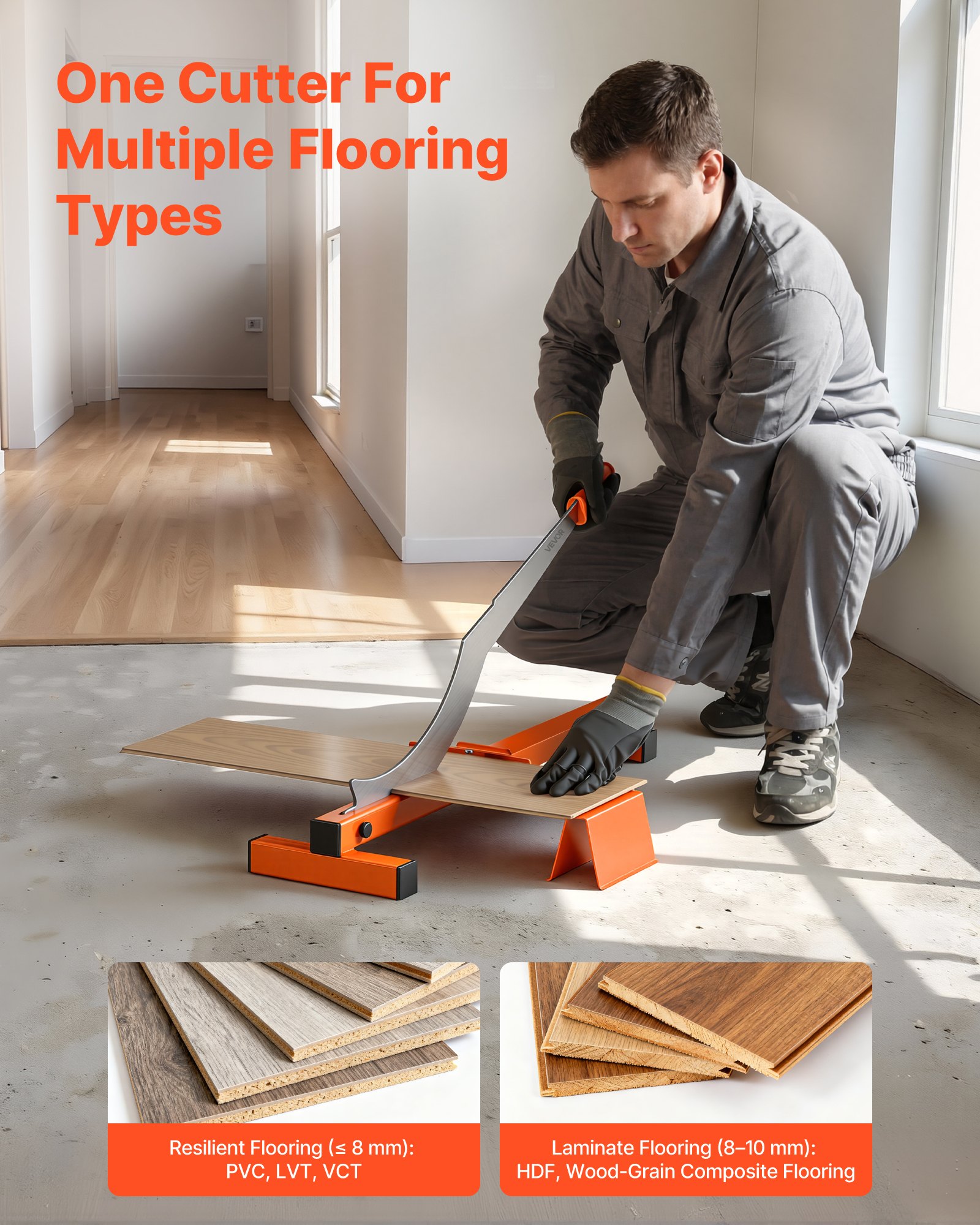 Ploter tnący do winylu VEVOR 304,8 mm, grubość cięcia 10 mm, z ogranicznikiem kąta cięcia, gumowy uchwyt, kamień do ostrzenia, ostrze ze stali D2 do cięcia laminatów, winylu, artykuły DIY