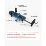 VEVOR Stretch Trainer do 160 kg, wytrzymały stół inwersyjny o stabilnej konstrukcji, trenażer pleców do odciążenia kręgosłupa i szyi, ławka do rozciągania pleców z ręcznym sterowaniem kółkiem, niebiesko-czarny
