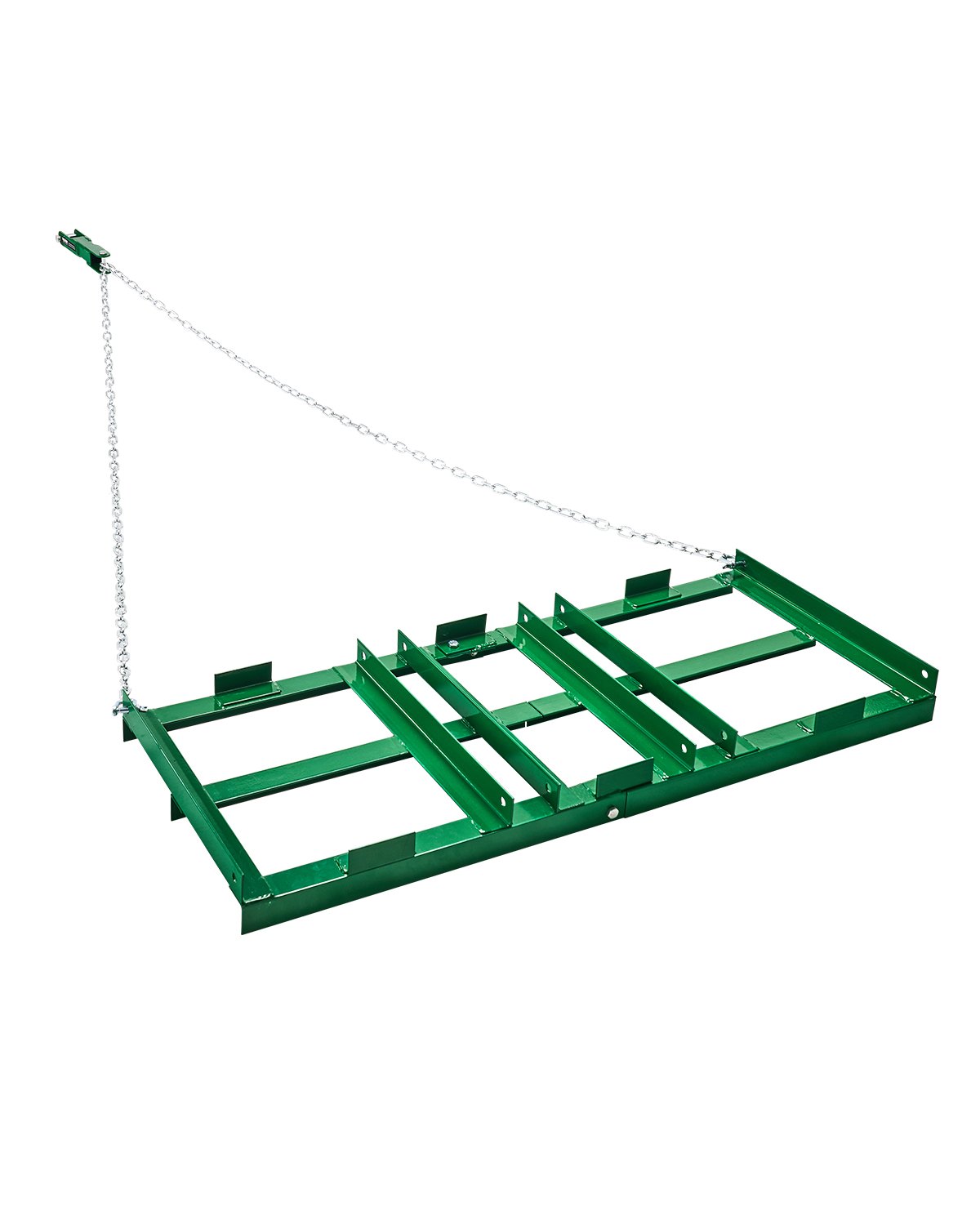 Brona ciągniona VEVOR, 1220x500x100 mm, brona łąkowa z regulowanymi prętami i łańcuchem 1830 mm, brona łąkowa do quadów, pojazdów UTV, traktorów, kosiarek do trawy, narzędzie do wyrównywania trawnika