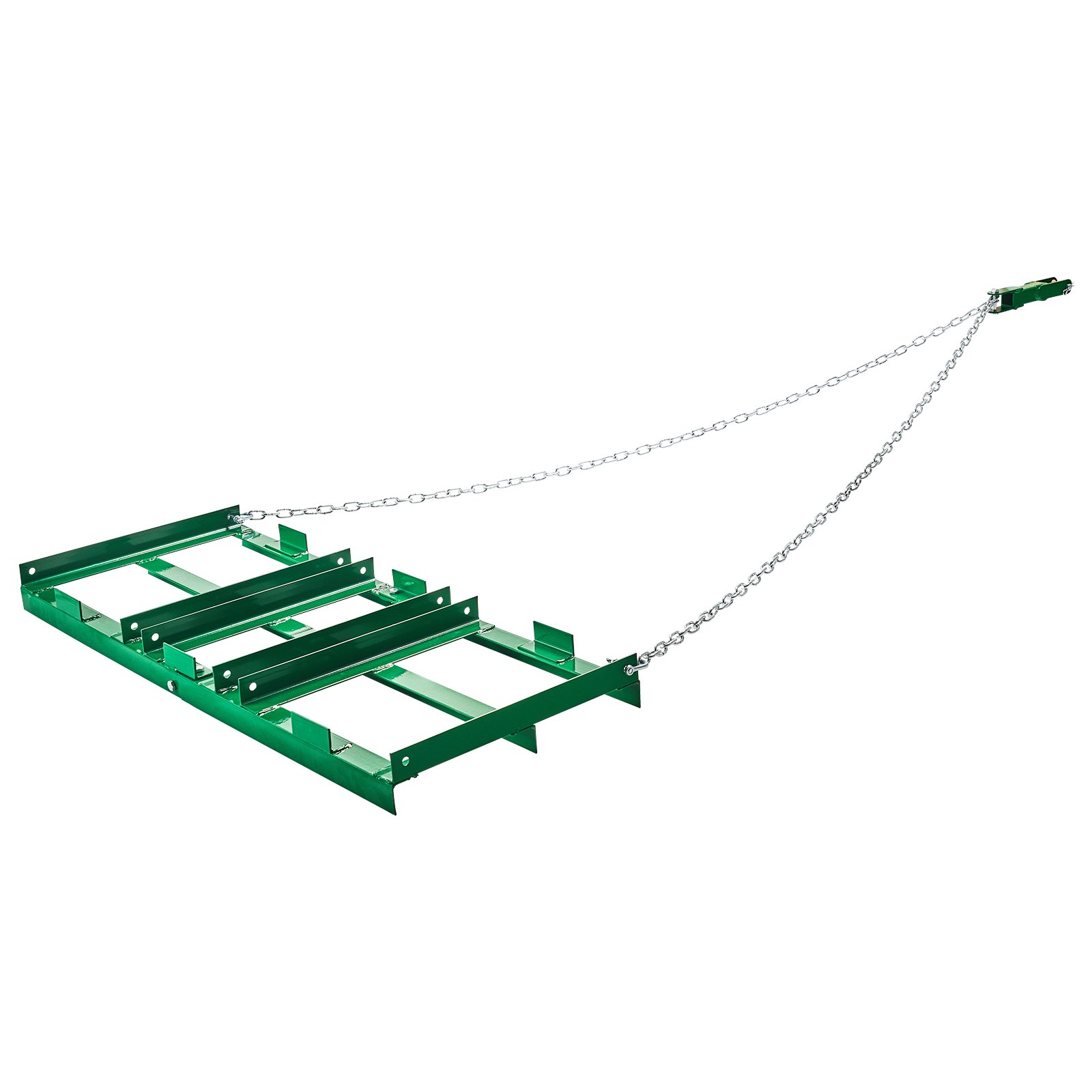 Brona ciągniona VEVOR, 1220x500x100 mm, brona łąkowa z regulowanymi prętami i łańcuchem 1830 mm, brona łąkowa do quadów, pojazdów UTV, traktorów, kosiarek do trawy, narzędzie do wyrównywania trawnika