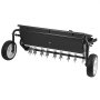 VEVOR Tow Behind Lawn Spreader with Aeration Spikes, 0.81m Spreading Width, Broadcast Spreader with Universal Hitch, Garden Seeder & Soil Aerator with 100lbs Capacity & 10 in Tires for ATVs UTVs