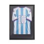VEVOR Jersey Frame Display Case, 92.5 x 71.8 x 4 cm, Wooden Sport Jersey Shadow Box with 98% UV Protection PC Panel and Hanger, Magnetic Lock, for Baseball Basketball Football Hockey Shirt Uniform