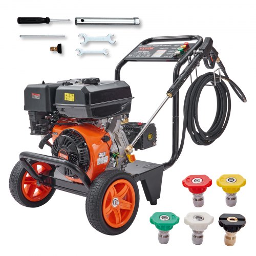 Myjka ciśnieniowa VEVOR Gazowa myjka czyszcząca 4400 PSI 4.0 GPM 390 cm3 5 dysz