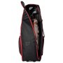 Torba podróżna VEVOR Golf z kółkami, wytrzymały poliester Oxford 1800D, miękka torba do przechowywania kijów golfowych w samolocie, wodoodporna, odporna na zużycie, kolor czerwony i czarny