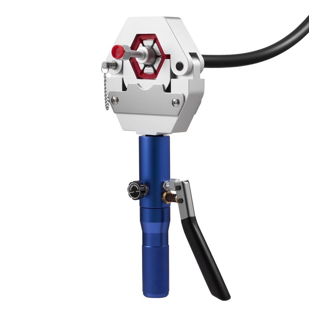Zaciskarka hydrauliczna VEVOR, narzędzie Hydra-Crimping, zestaw do zaciskania przewodów klimatyzacji z 7 wkładkami zatrzaskowymi, narzędzie do zaciskania przewodów do napraw samochodowych i klimatyzacji – w zestawie etui