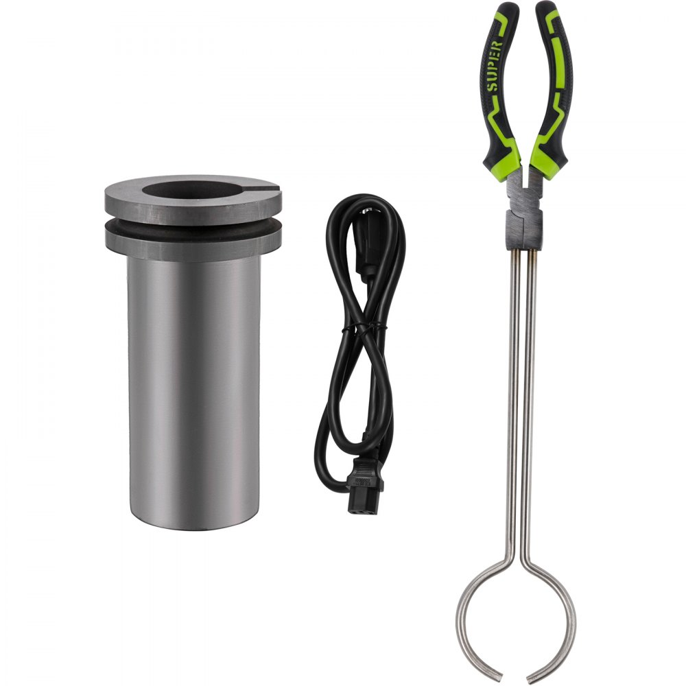 VEVOR Piec do topienia złota Piec muflowy 3 kg Elektryczny piec do topienia złota 1150 ℃ 220 V