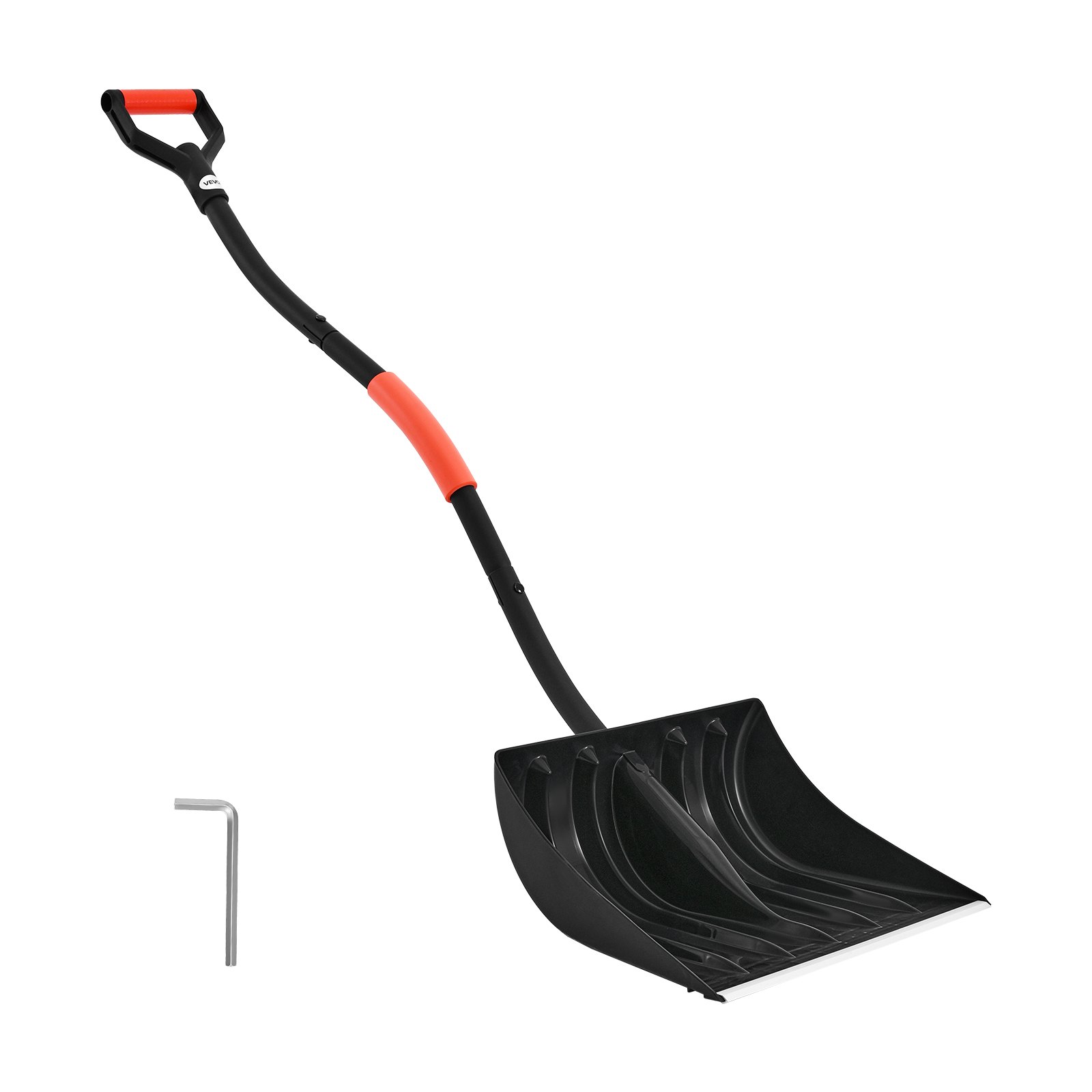 VEVOR Snow Shovel for Driveway, 42cm Wide Snow Shovel with D-shaped Handles & Aluminum Blade, Large Capacity Snowplow Shovels, Lightweight Snows Removal Tool for Garden Car Camping Outdoors