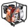 VEVOR Gas Powered Water Pump, 76.2 mm, 242 GPM 7HP Semi Trash Water Transfer Pump Portable, Gasoline Engine with 7.62 m Discharge Hose, Heavy Duty Frame, Cast Iron Impeller, for Irrigation, Pools