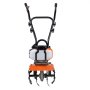 VEVOR Garden Tiller 43CC Displacement Gas Powered Motor Tiller 300mm Working Width 100mm Cultivation Depth Steel Cultivating Blades 1110x448x910mm Cultivator