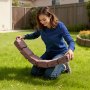 VEVOR Lawn Edging in Stone Look, Set of 4, 1190x100x155 mm, Realistic Bed Border, Flexible Garden Edging in Brick Size with Anchoring Spikes, Bed Border for Driveways, Walkways, Brown